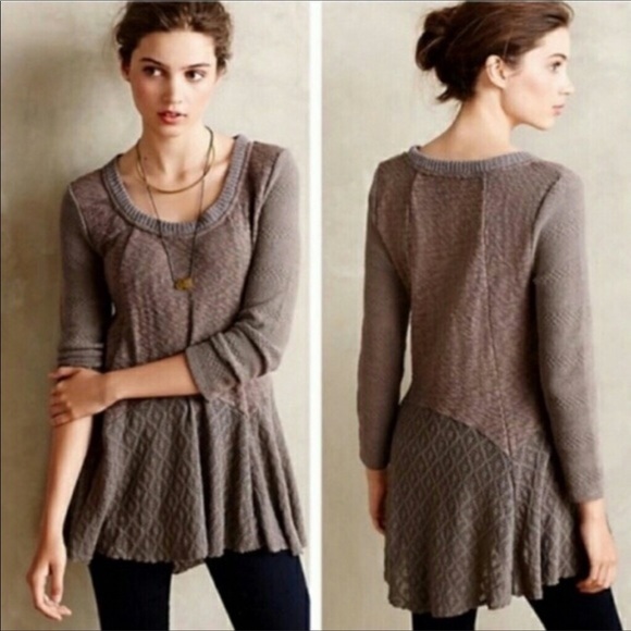 Anthropologie Sweaters - Anthropologie Meadow Rue Skirted Limay Sweater